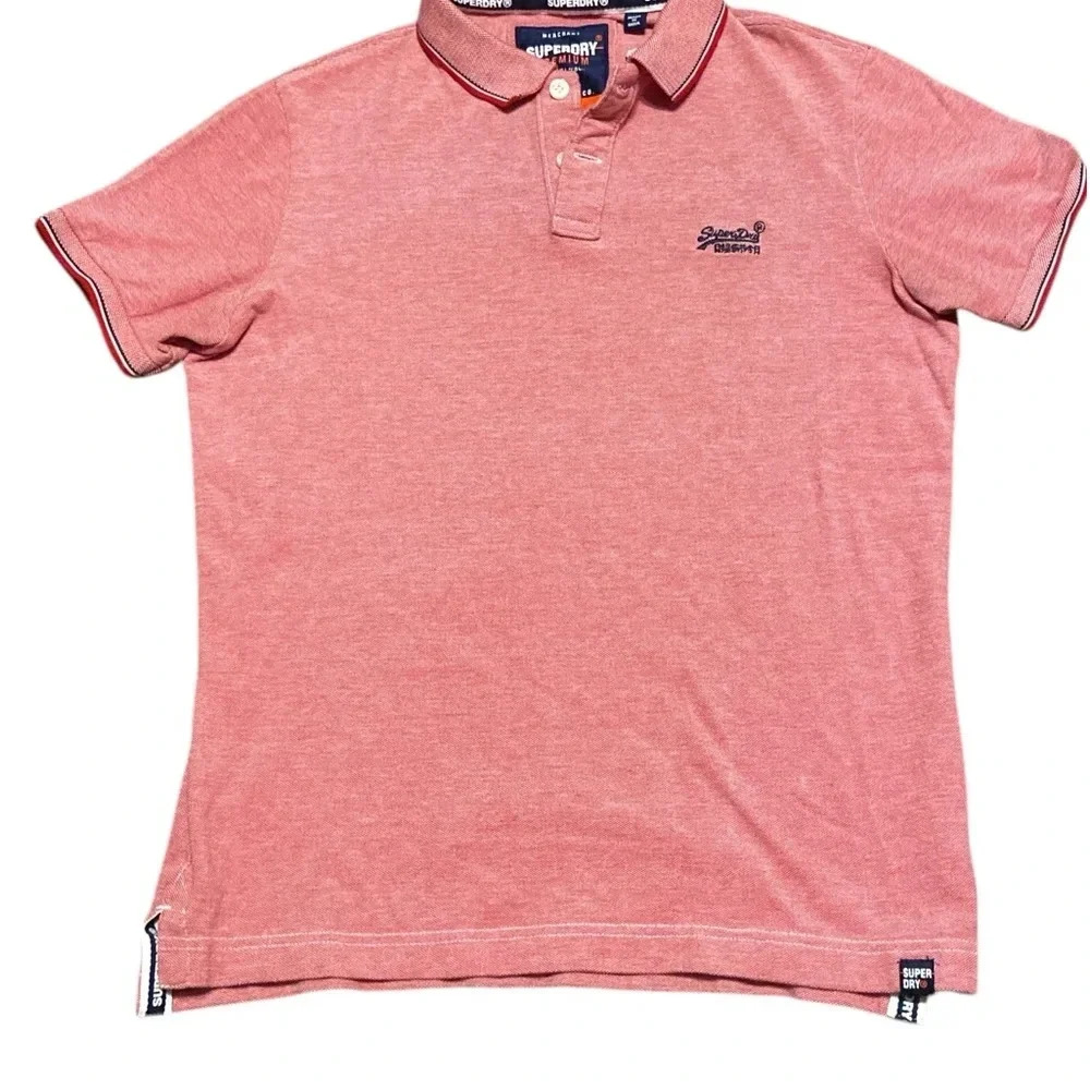 Superdry Mens Contrast Tipped Slim Fit Polo Shirt size XL - Picture 7 of 7